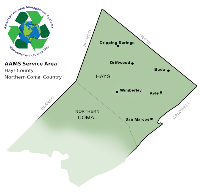 AAMS Wimberley Wastewater Septic Service Area